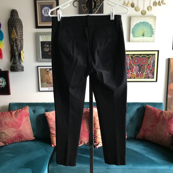 J CREW size 2 Petite Black Cameron Slim Crop Pant in Four-Season Stretch - Picture 3 of 4